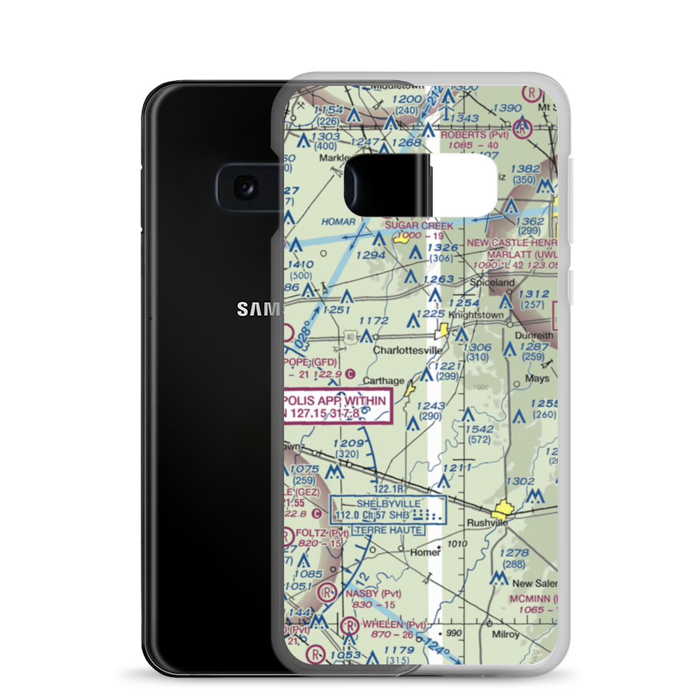 Small Field (IN81) VFR Sectional Samsung Case Samsung Galaxy S10e model shown