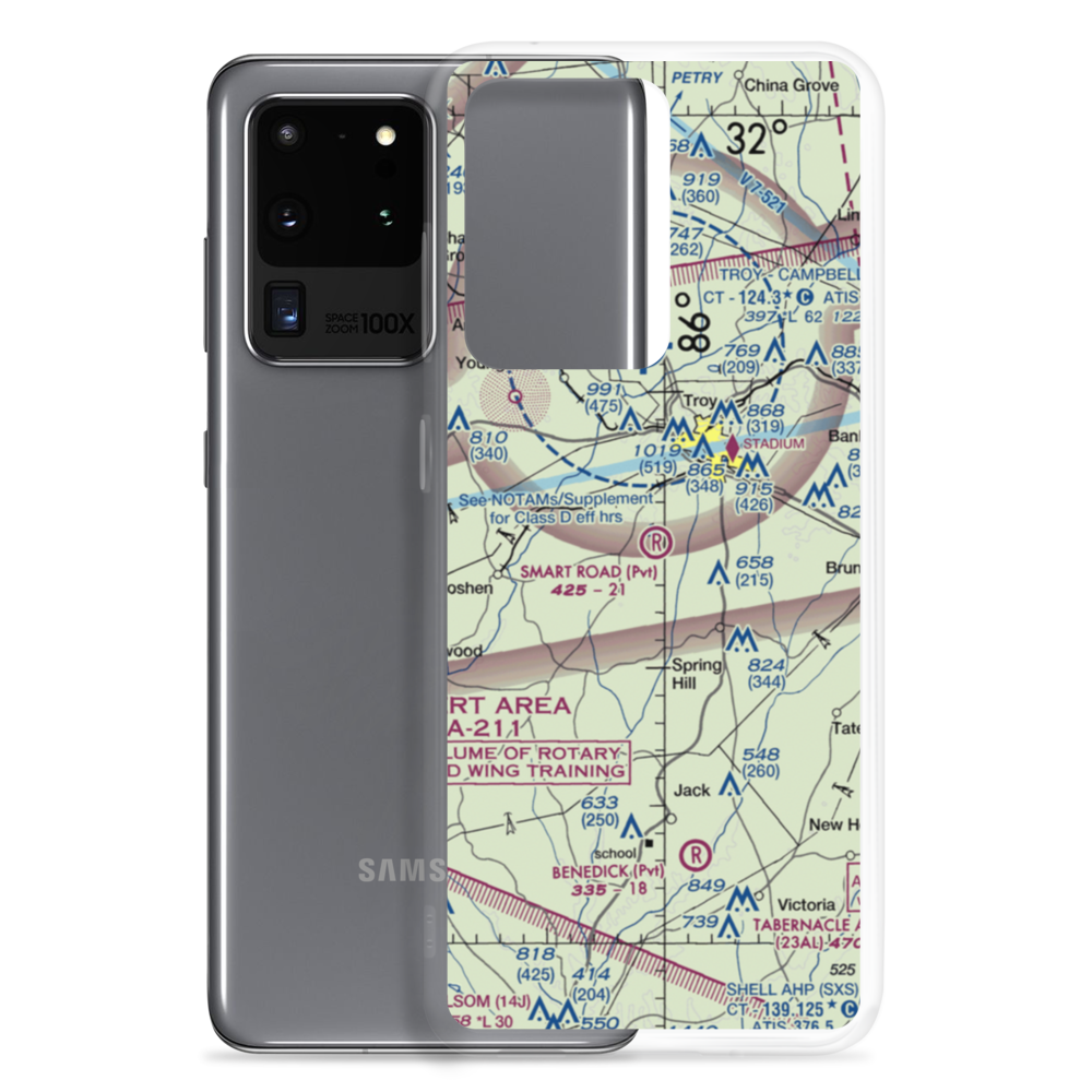 Smart Road Airport (AL77) VFR Sectional Samsung Case Samsung Galaxy S20 Ultra model shown