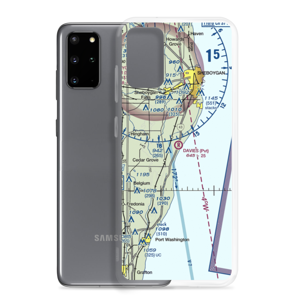 Smies Airport (75WI) VFR Sectional Samsung Case Samsung Galaxy S20 Plus model shown