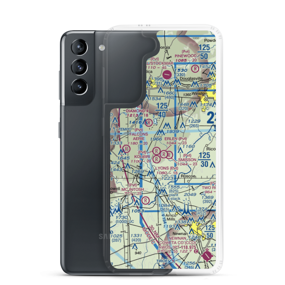 Smisson Field (7GA9) VFR Sectional Samsung Case Samsung Galaxy S21 model shown