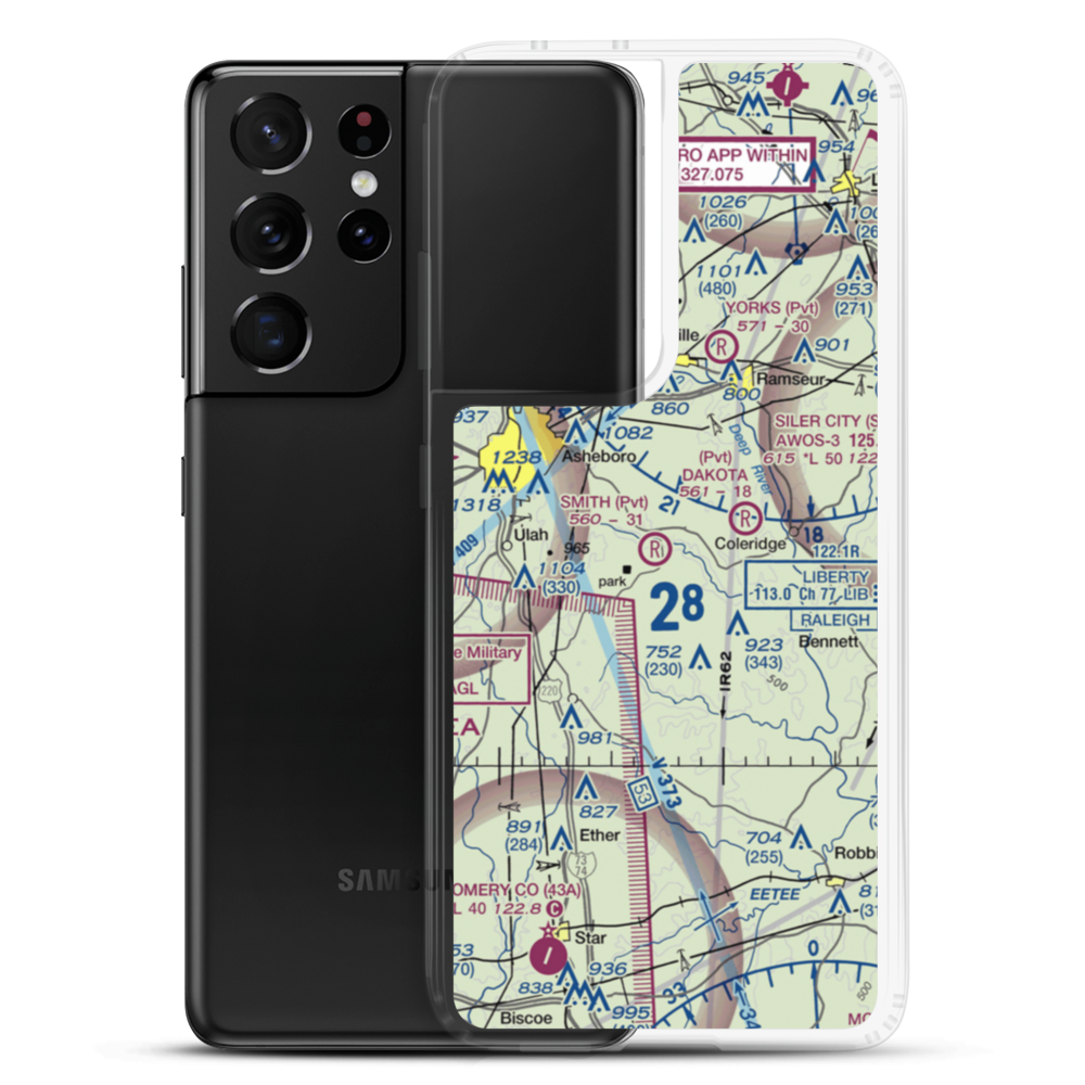 Smith Air Strip (25NC) VFR Sectional Samsung Case Samsung Galaxy S21 Ultra model shown