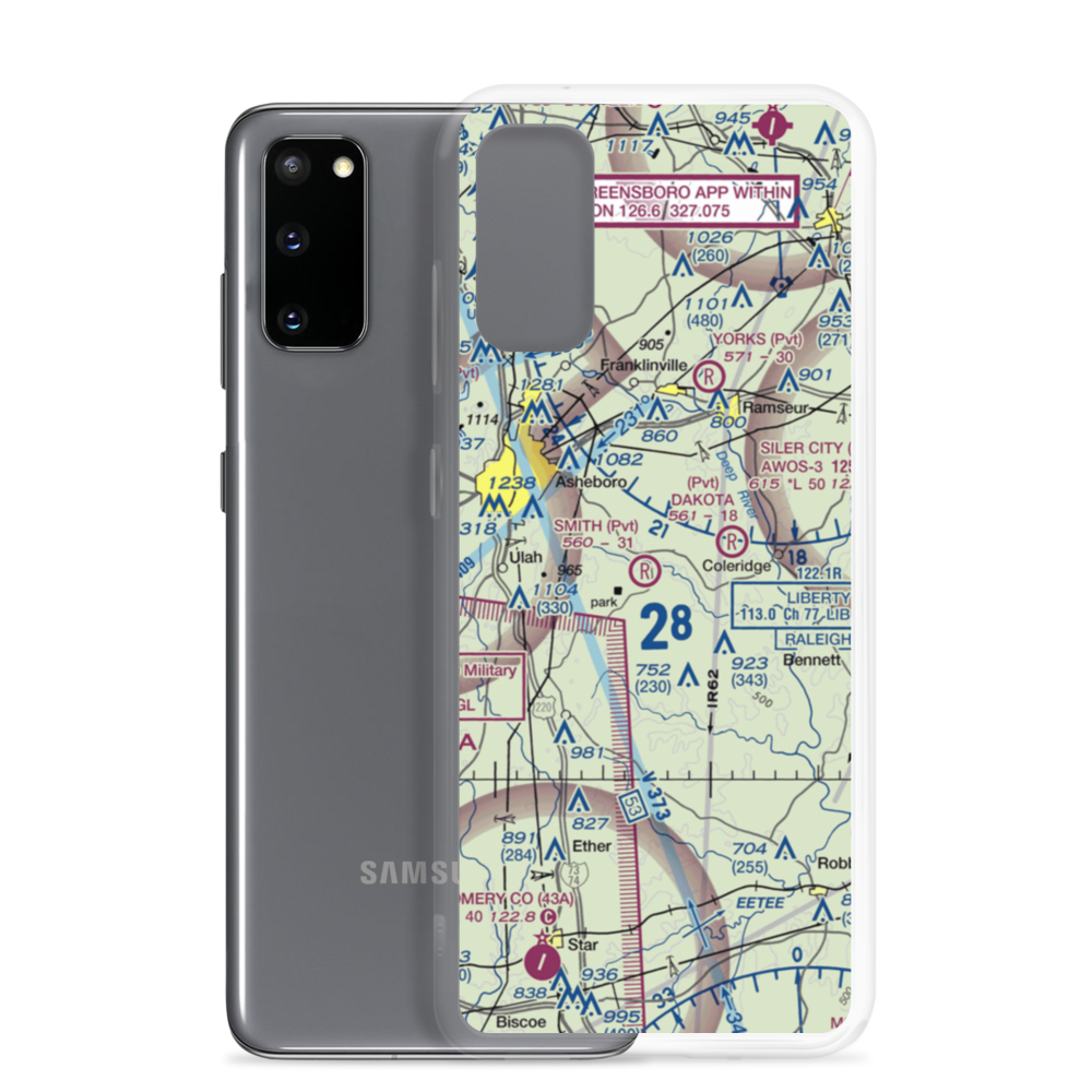 Smith Air Strip (25NC) VFR Sectional Samsung Case Samsung Galaxy S20 model shown
