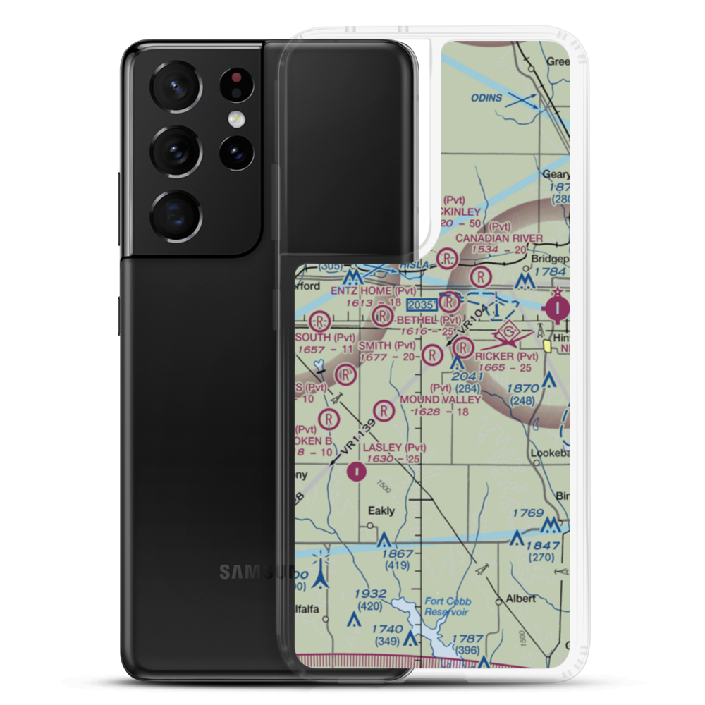 Smith Airpark (29OK) VFR Sectional Samsung Case Samsung Galaxy S21 Ultra model shown