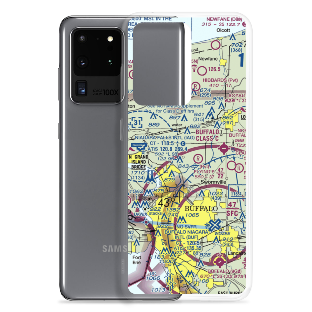 Smith Airport (79NY) VFR Sectional Samsung Case Samsung Galaxy S20 Ultra model shown