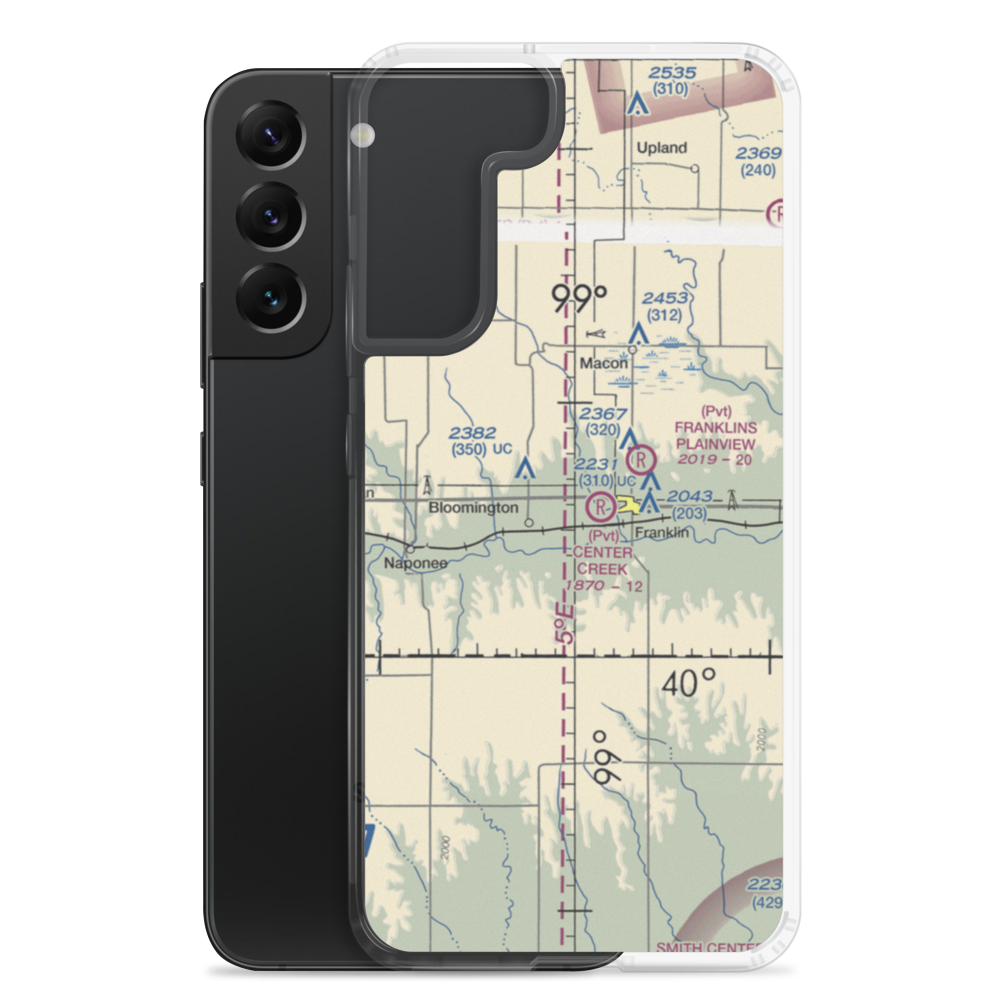 Smith Airport (8NE7) VFR Sectional Samsung Case Samsung Galaxy S22 Plus model shown