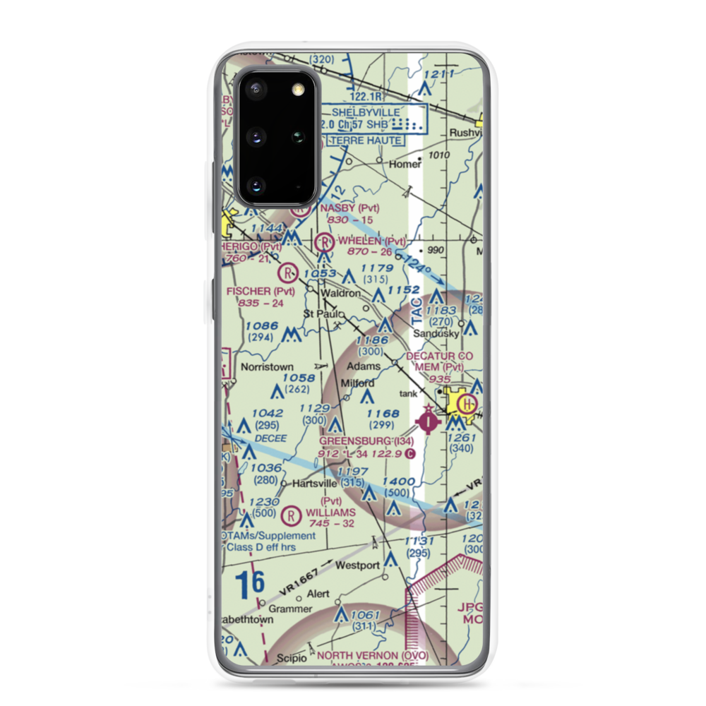 Smith Airport (II71) VFR Sectional Samsung Case Samsung Galaxy S20 Plus model shown