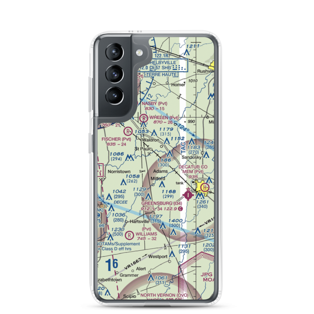 Smith Airport (II71) VFR Sectional Samsung Case Samsung Galaxy S21 model shown