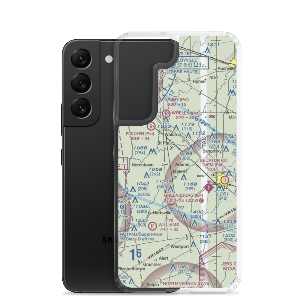 Smith Airport (II71) VFR Sectional Samsung Case Samsung Galaxy S22 model shown