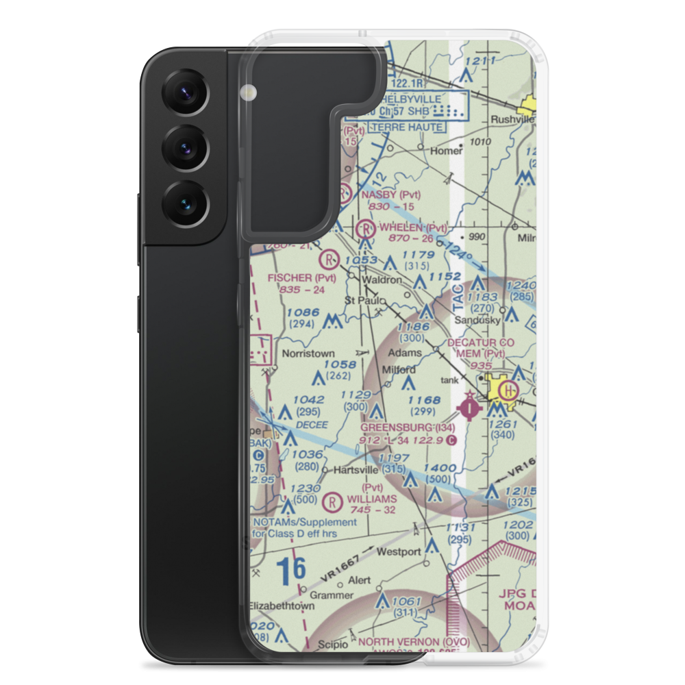 Smith Airport (II71) VFR Sectional Samsung Case Samsung Galaxy S22 Plus model shown