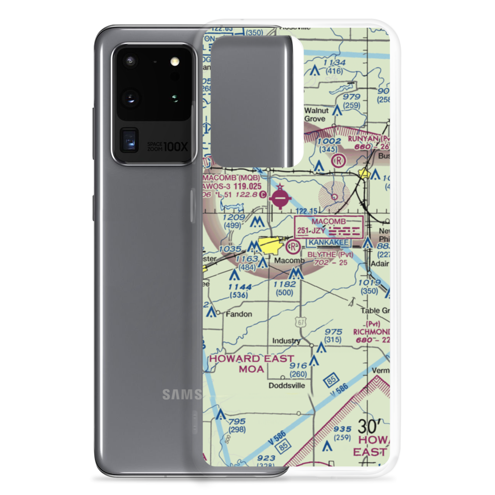 Smith Airport (LL27) VFR Sectional Samsung Case Samsung Galaxy S20 Ultra model shown