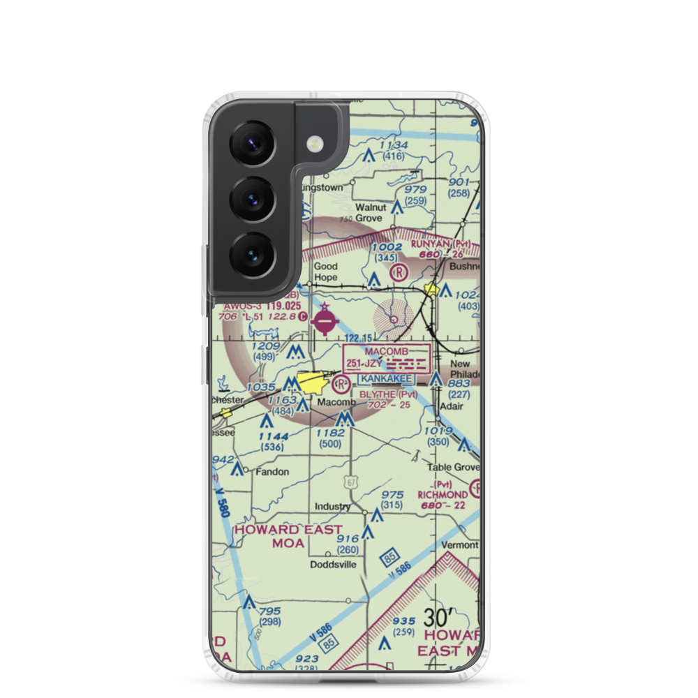 Smith Airport (LL27) VFR Sectional Samsung Case Samsung Galaxy S22 model shown