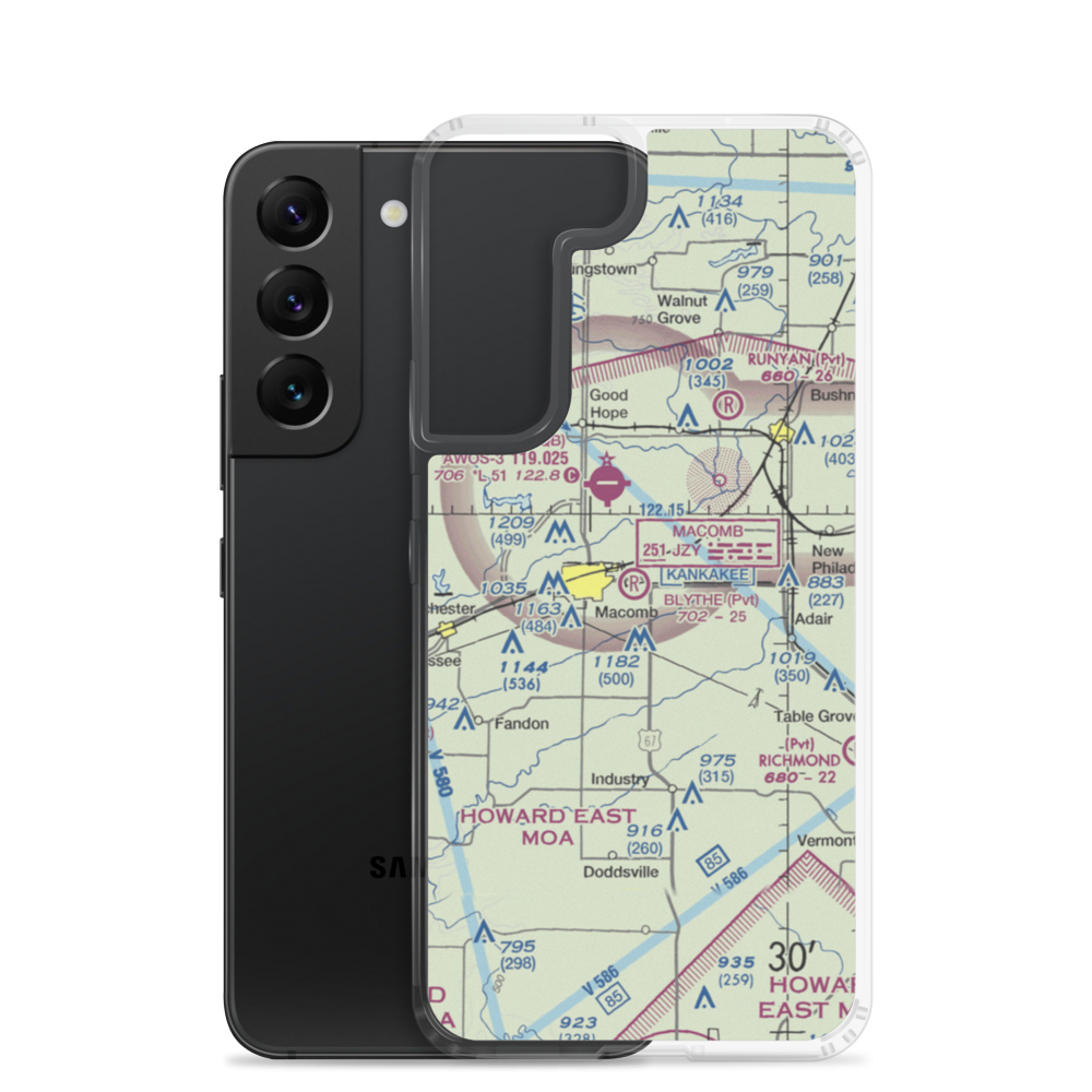 Smith Airport (LL27) VFR Sectional Samsung Case Samsung Galaxy S22 model shown