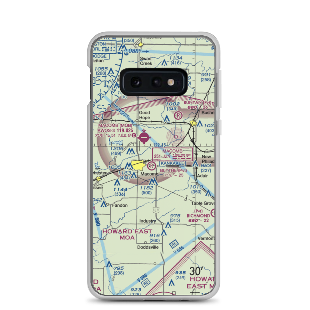 Smith Airport (LL27) VFR Sectional Samsung Case Samsung Galaxy S10e model shown