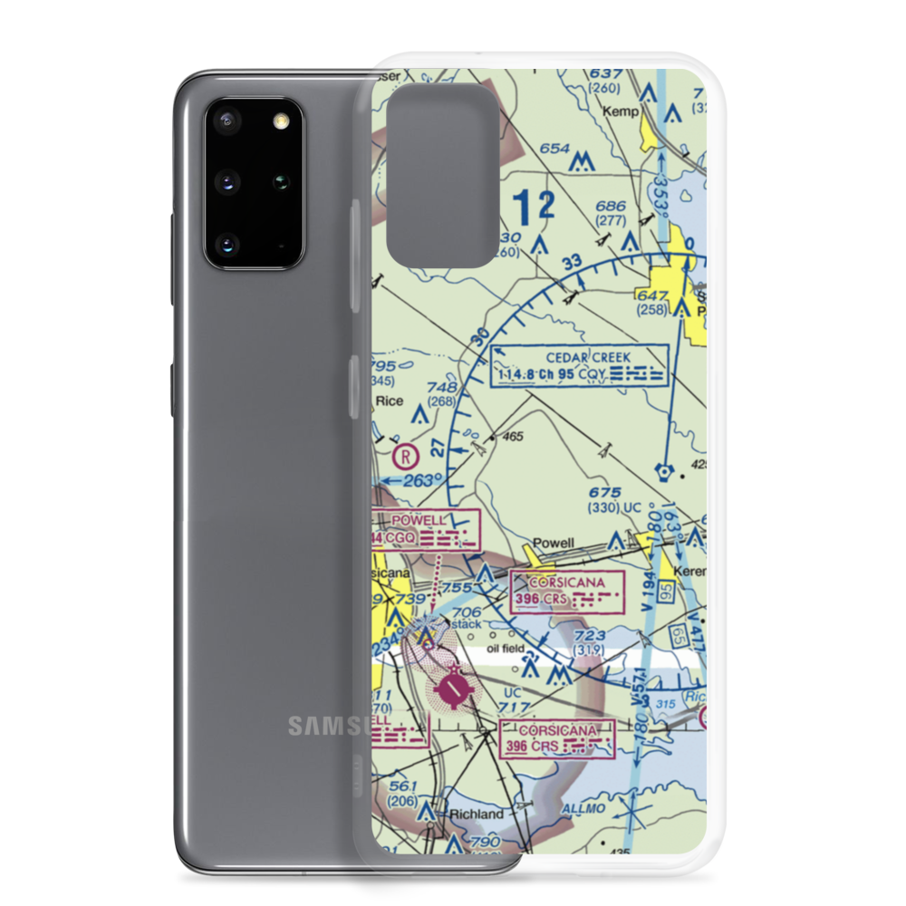 Smith Airport (TX51) VFR Sectional Samsung Case Samsung Galaxy S20 Plus model shown
