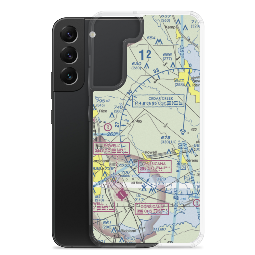 Smith Airport (TX51) VFR Sectional Samsung Case Samsung Galaxy S22 Plus model shown