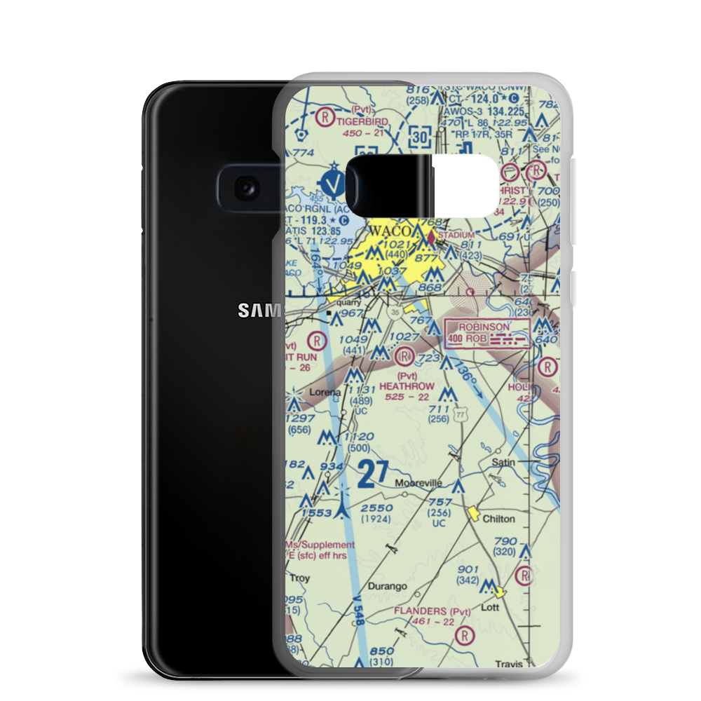 Smith Airport (XA51) VFR Sectional Samsung Case Samsung Galaxy S10e model shown