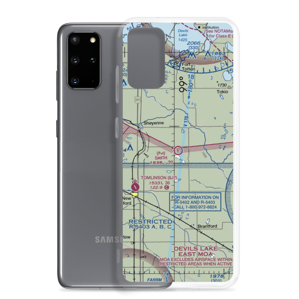 Smith Airstrip (NA70) VFR Sectional Samsung Case Samsung Galaxy S20 Plus model shown