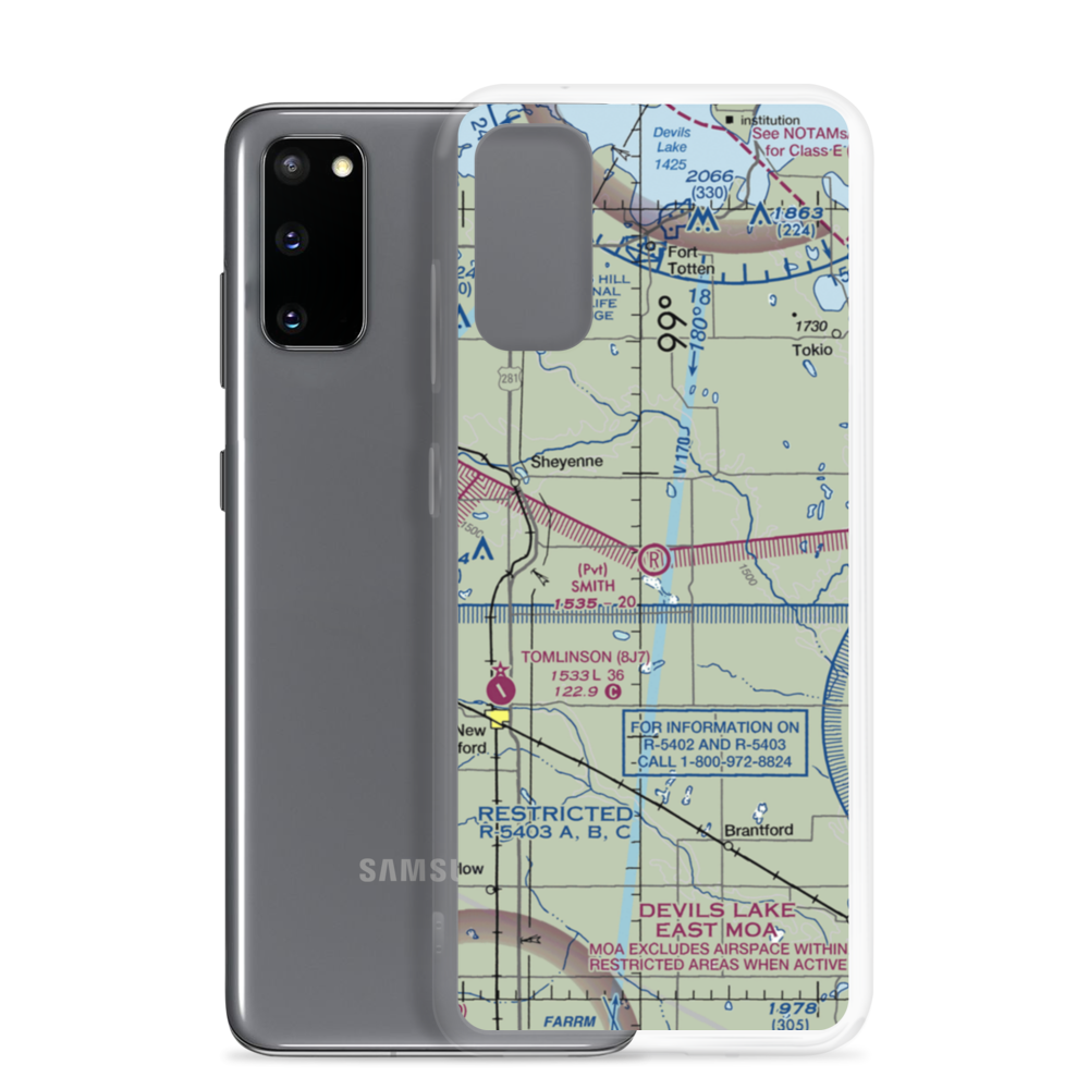 Smith Airstrip (NA70) VFR Sectional Samsung Case Samsung Galaxy S20 model shown