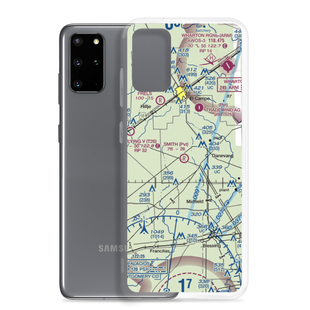 Smith Aviation Inc Airport (78XS) VFR Sectional Samsung Case Samsung Galaxy S20 Plus model shown