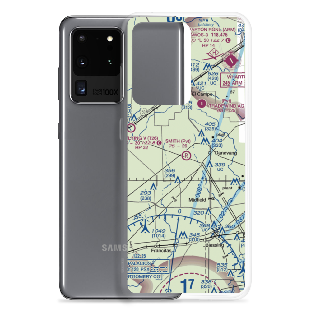 Smith Aviation Inc Airport (78XS) VFR Sectional Samsung Case Samsung Galaxy S20 Ultra model shown