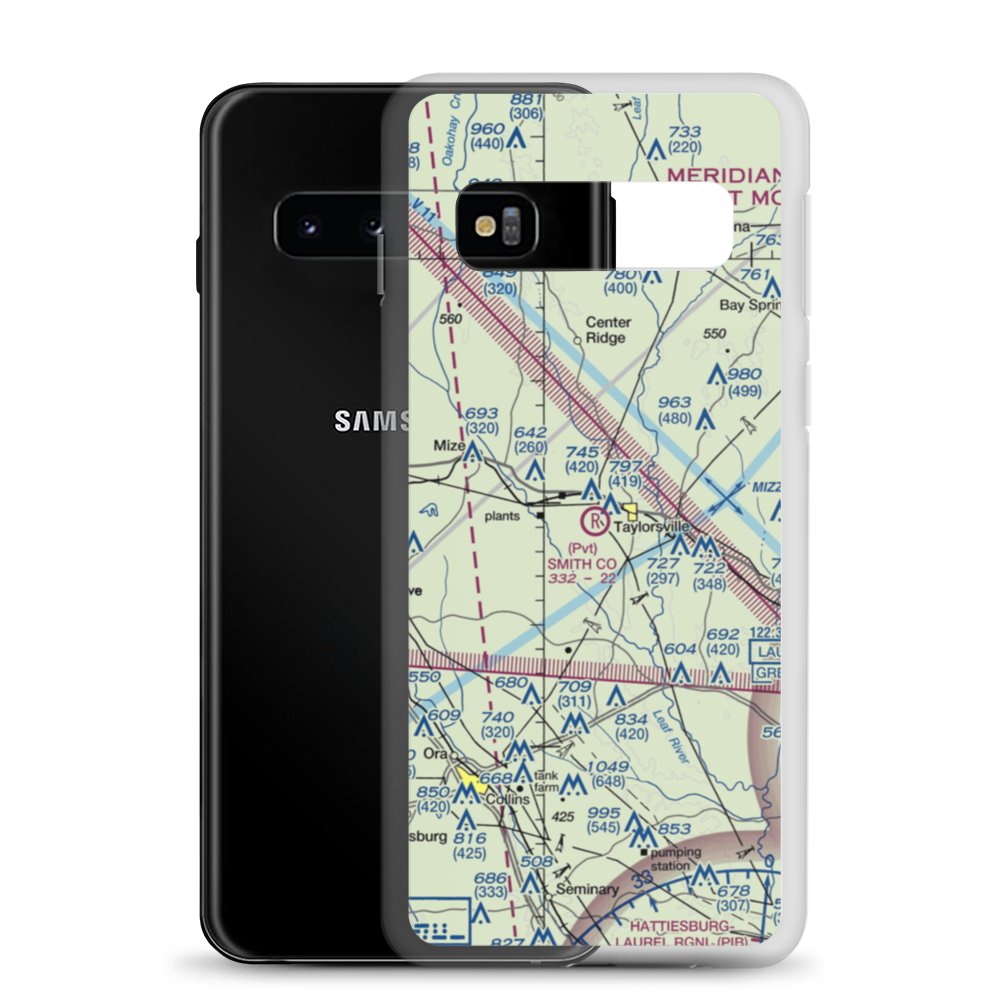 Smith County Airport (MS39) VFR Sectional Samsung Case Samsung Galaxy S10 model shown