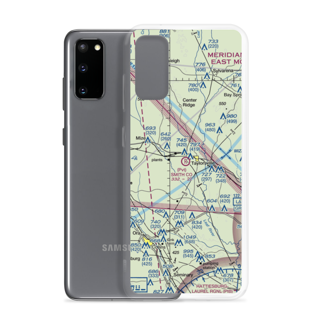 Smith County Airport (MS39) VFR Sectional Samsung Case Samsung Galaxy S20 model shown