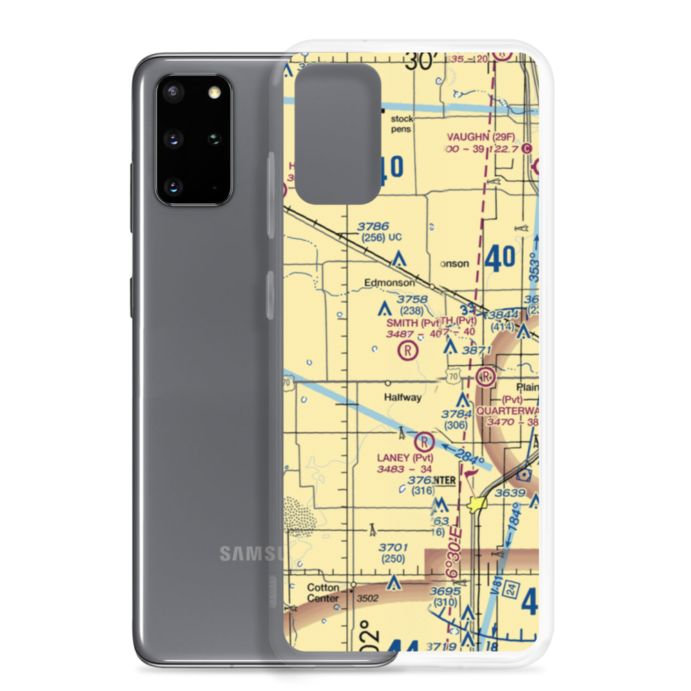 Smith Farms Airport (0TA2) VFR Sectional Samsung Case Samsung Galaxy S20 Plus model shown