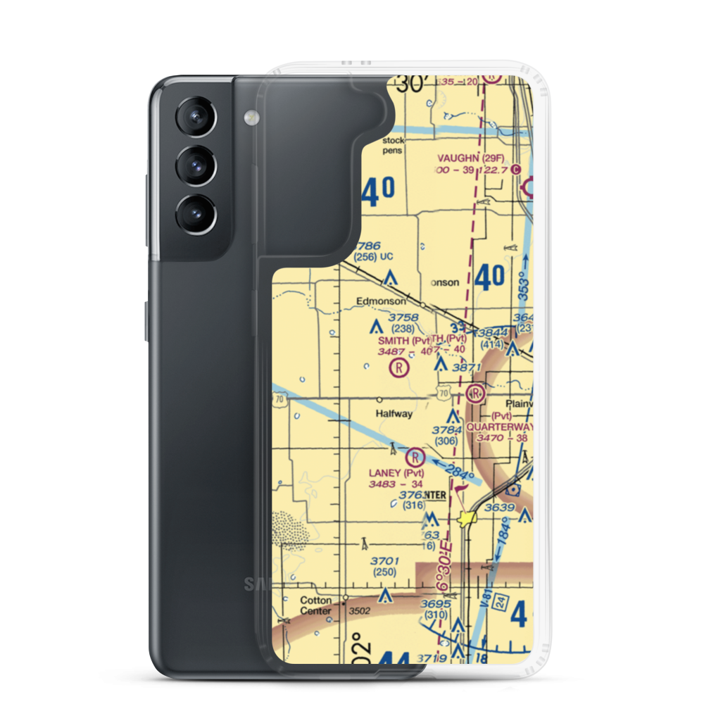 Smith Farms Airport (0TA2) VFR Sectional Samsung Case Samsung Galaxy S21 model shown