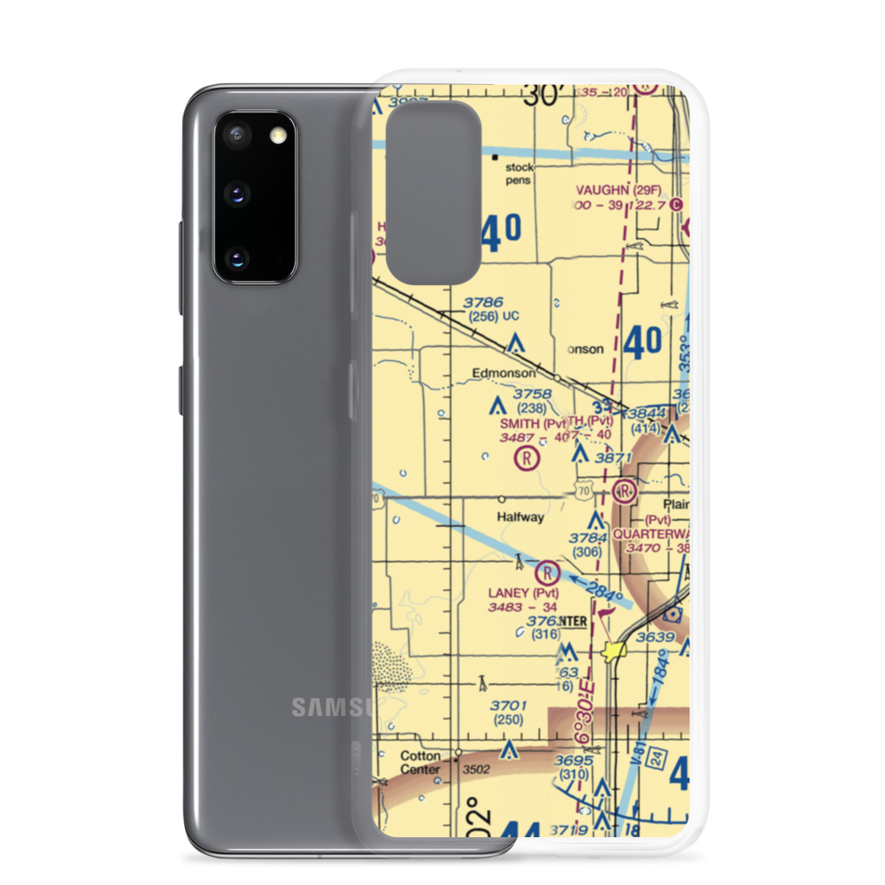 Smith Farms Airport (0TA2) VFR Sectional Samsung Case Samsung Galaxy S20 model shown
