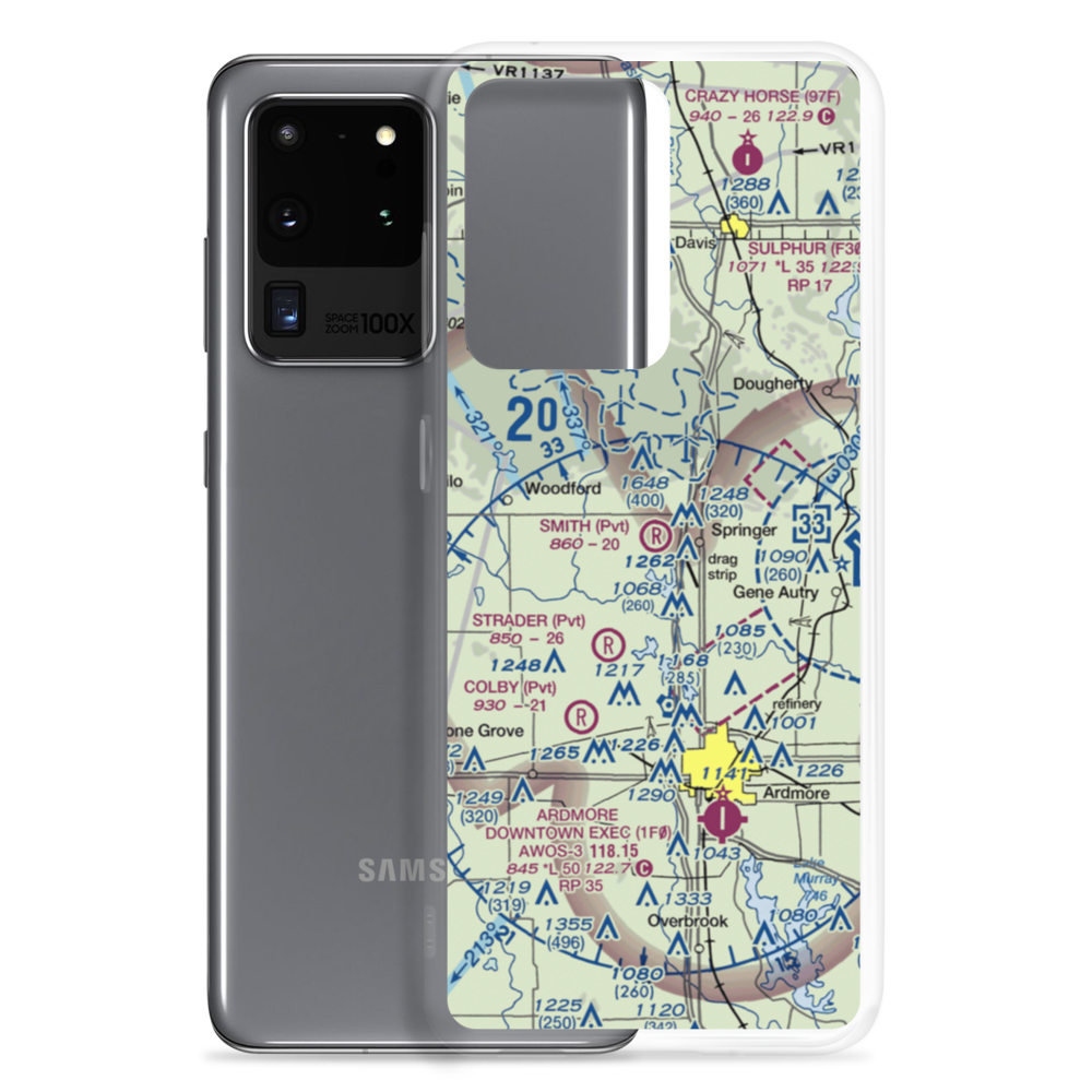 Smith Field (22OK) VFR Sectional Samsung Case Samsung Galaxy S20 Ultra model shown