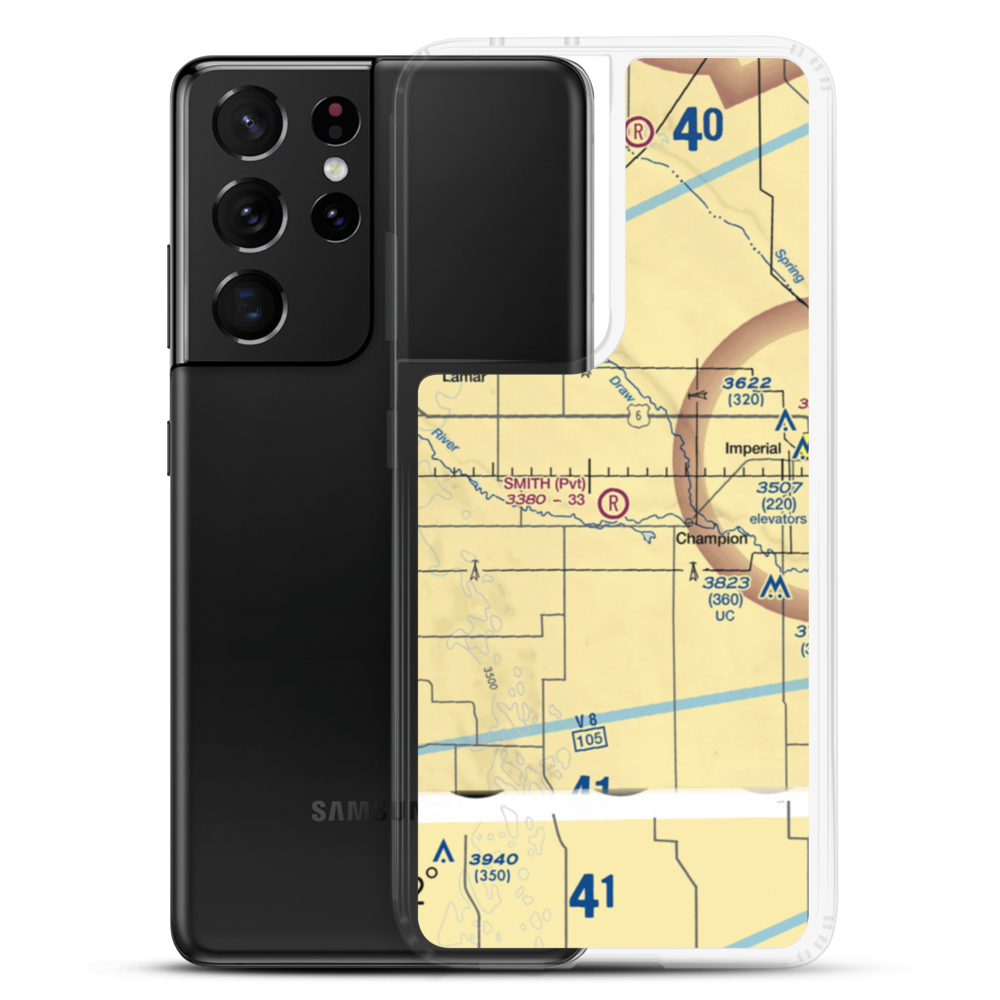 Smith Field (8NE3) VFR Sectional Samsung Case Samsung Galaxy S21 Ultra model shown