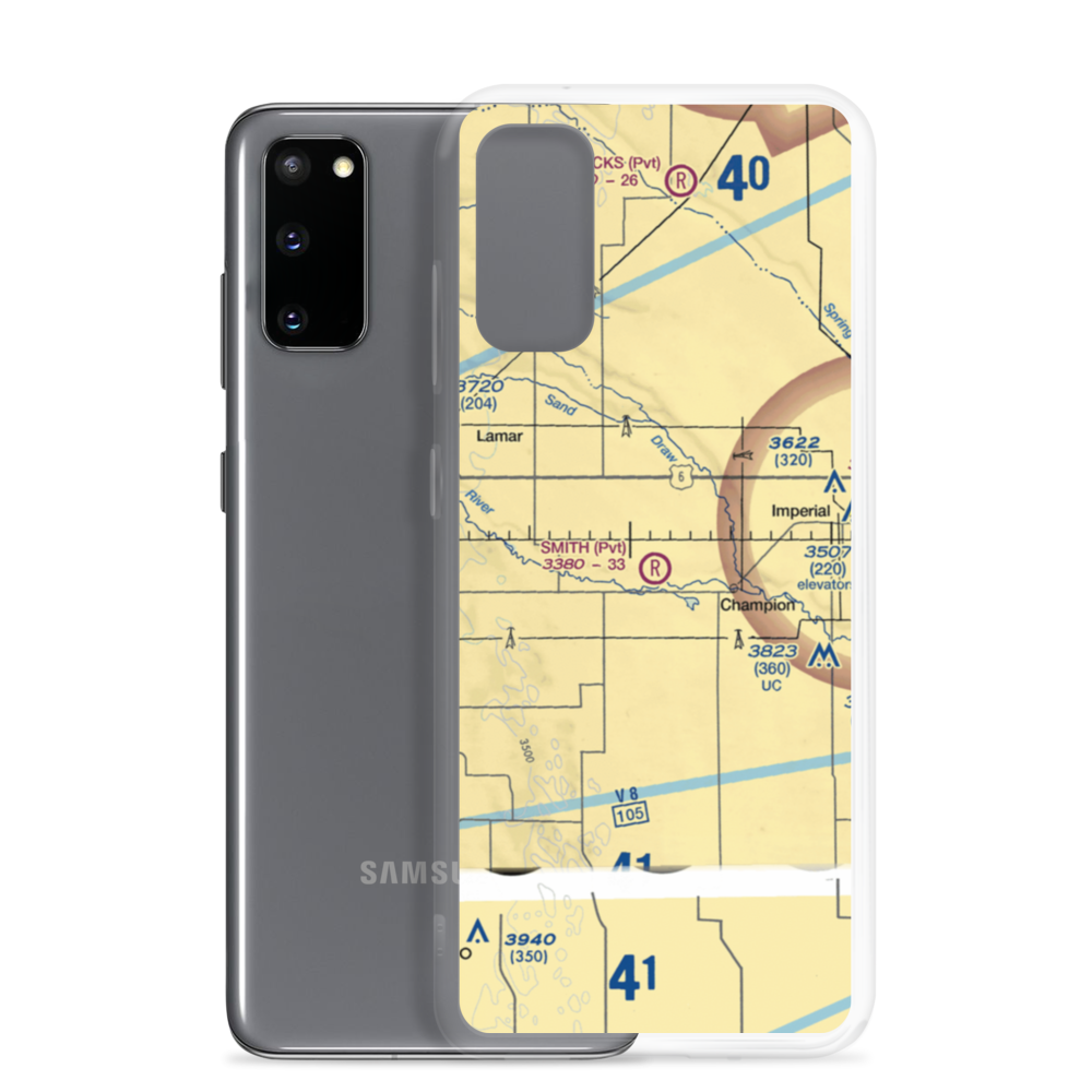 Smith Field (8NE3) VFR Sectional Samsung Case Samsung Galaxy S20 model shown