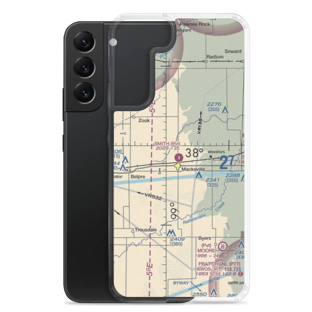Smith Field (94KS) VFR Sectional Samsung Case Samsung Galaxy S22 Plus model shown
