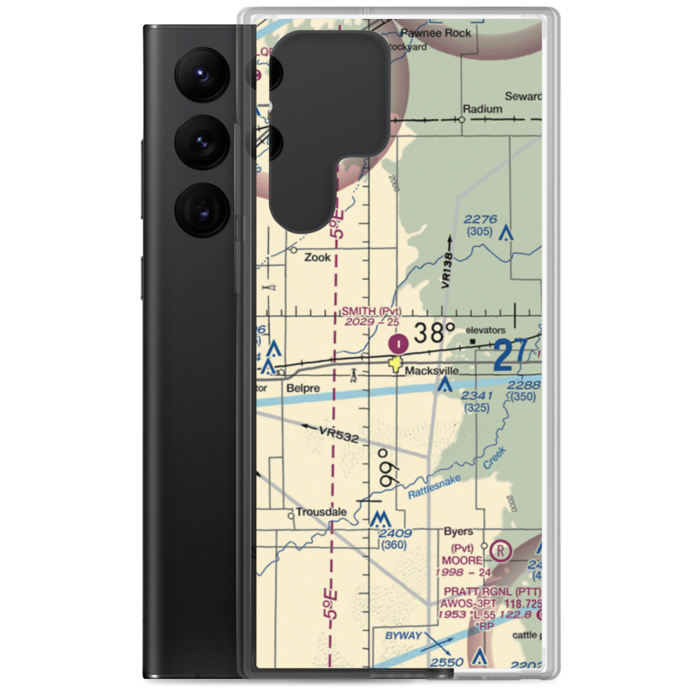 Smith Field (94KS) VFR Sectional Samsung Case Samsung Galaxy S22 Ultra model shown