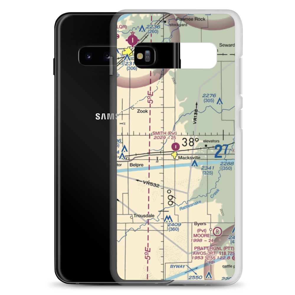 Smith Field (94KS) VFR Sectional Samsung Case Samsung Galaxy S10+ model shown