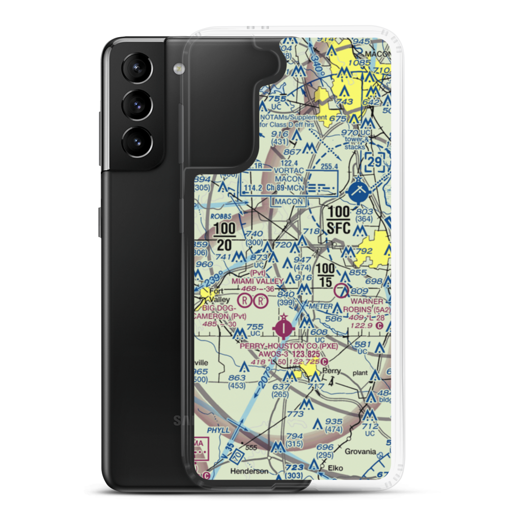 Smith Field (GE27) VFR Sectional Samsung Case Samsung Galaxy S21 Plus model shown