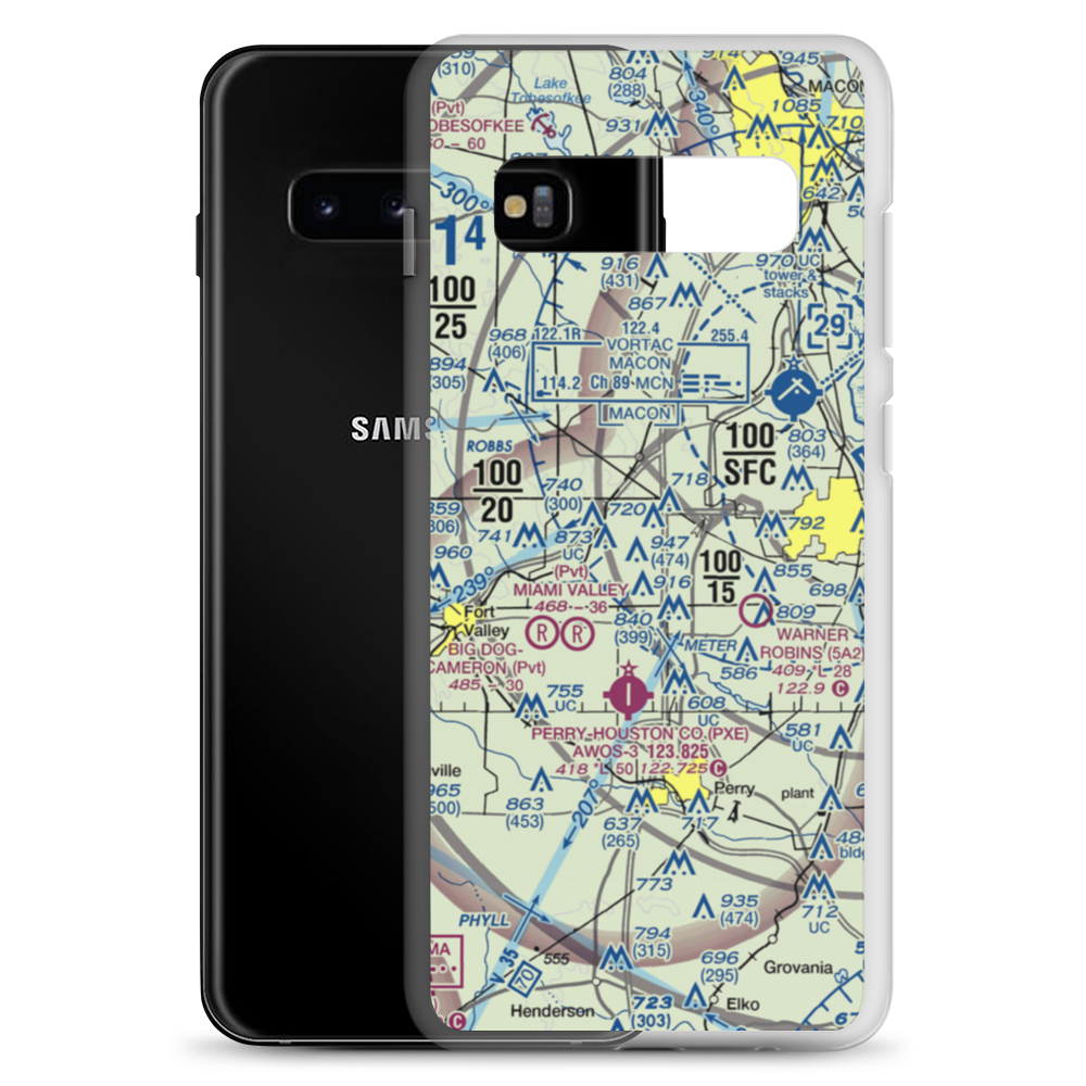 Smith Field (GE27) VFR Sectional Samsung Case Samsung Galaxy S10+ model shown