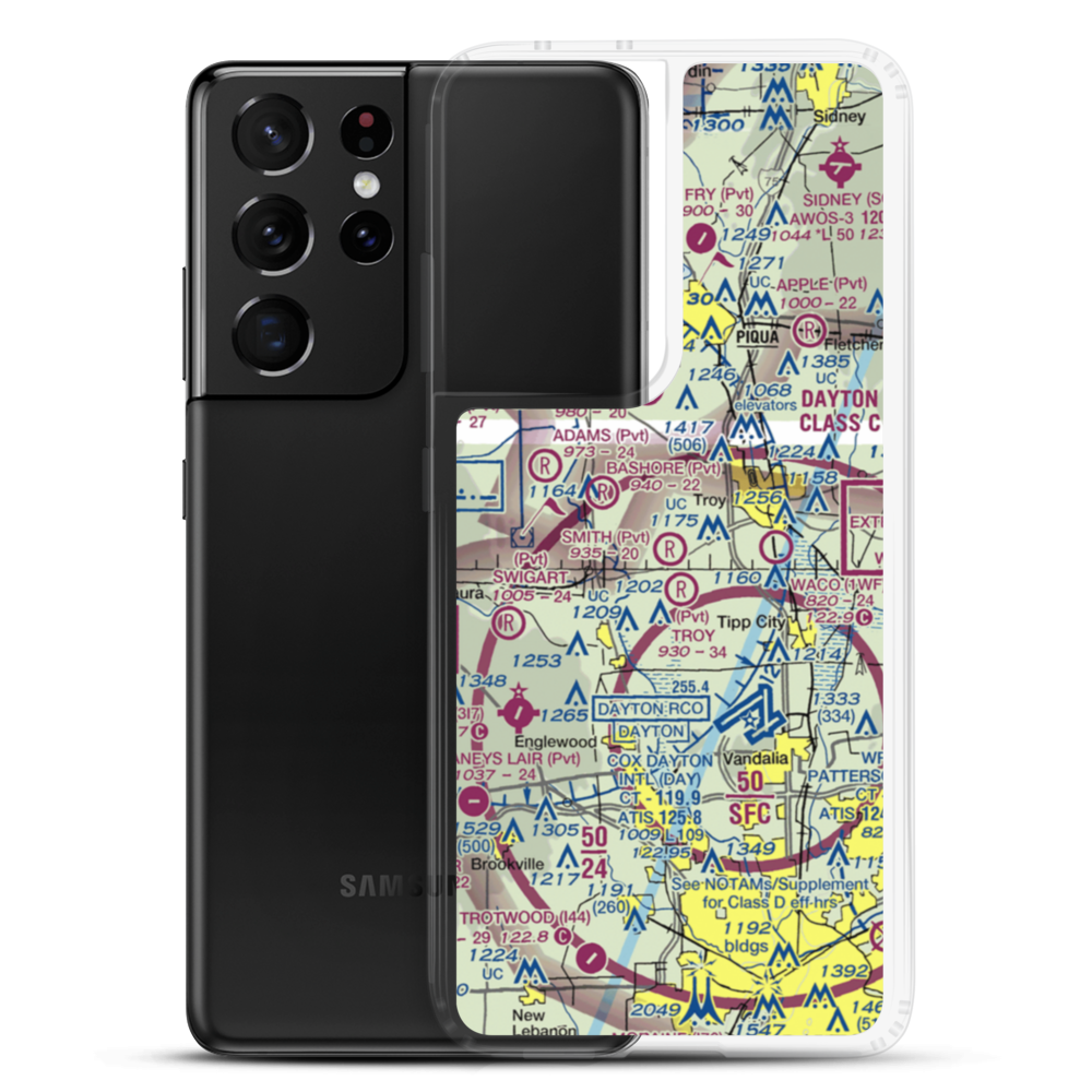 Smith Field Airport (2OH6) VFR Sectional Samsung Case Samsung Galaxy S21 Ultra model shown