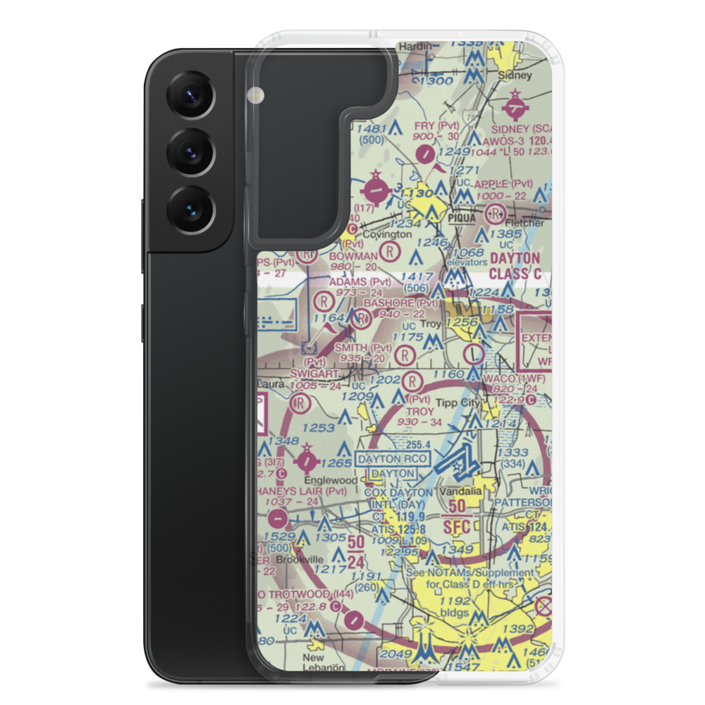 Smith Field Airport (2OH6) VFR Sectional Samsung Case Samsung Galaxy S22 Plus model shown
