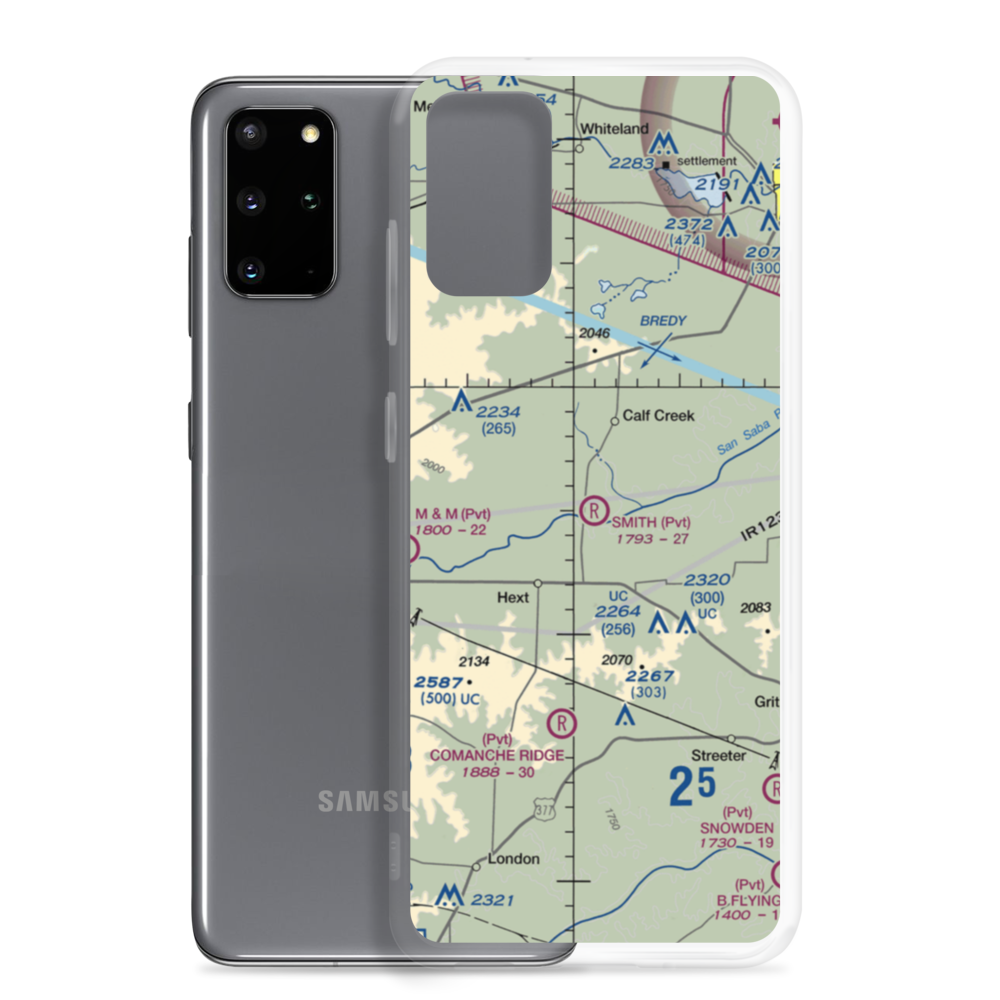 Smith I-Ranch Airport (14TE) VFR Sectional Samsung Case Samsung Galaxy S20 Plus model shown