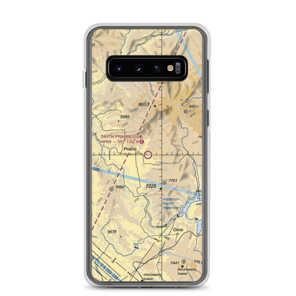 Smith Prairie Airport (2U0) VFR Sectional Samsung Case Samsung Galaxy S10 model shown