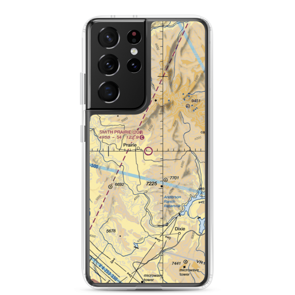Smith Prairie Airport (2U0) VFR Sectional Samsung Case Samsung Galaxy S21 Ultra model shown