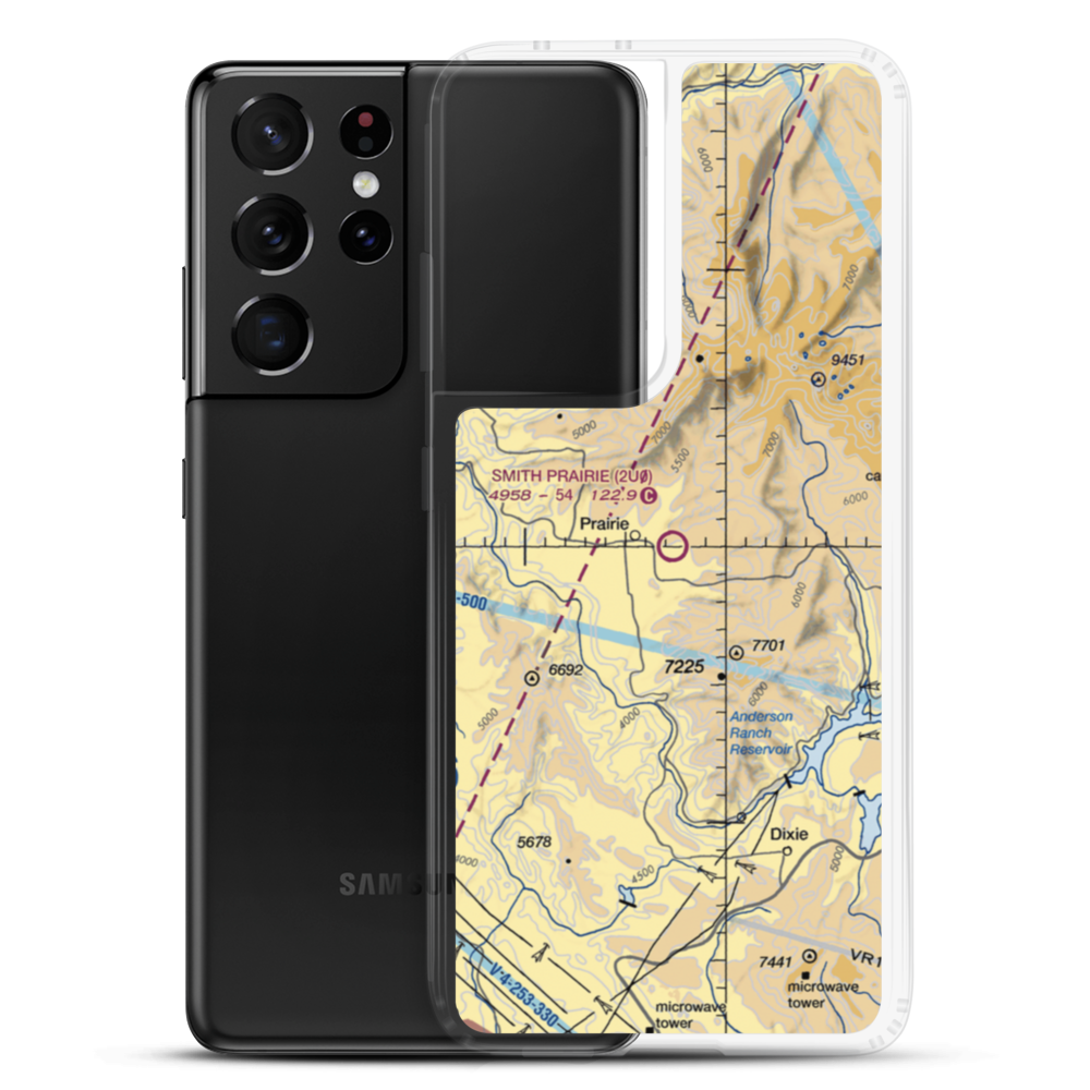 Smith Prairie Airport (2U0) VFR Sectional Samsung Case Samsung Galaxy S21 Ultra model shown