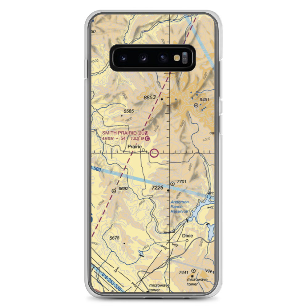 Smith Prairie Airport (2U0) VFR Sectional Samsung Case Samsung Galaxy S10+ model shown