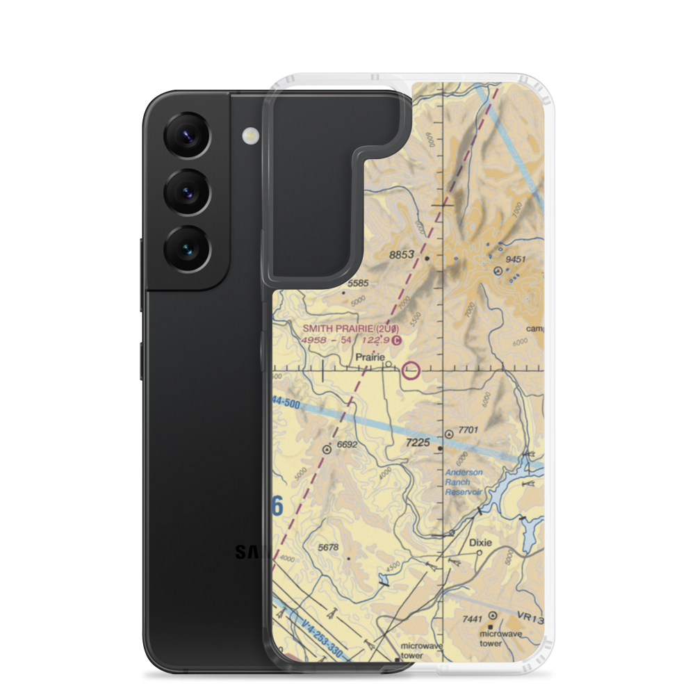 Smith Prairie Airport (2U0) VFR Sectional Samsung Case Samsung Galaxy S22 model shown