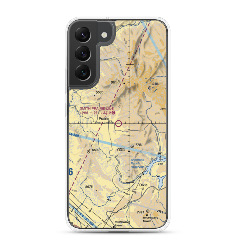 Smith Prairie Airport (2U0) VFR Sectional Samsung Case Samsung Galaxy S22 Plus model shown