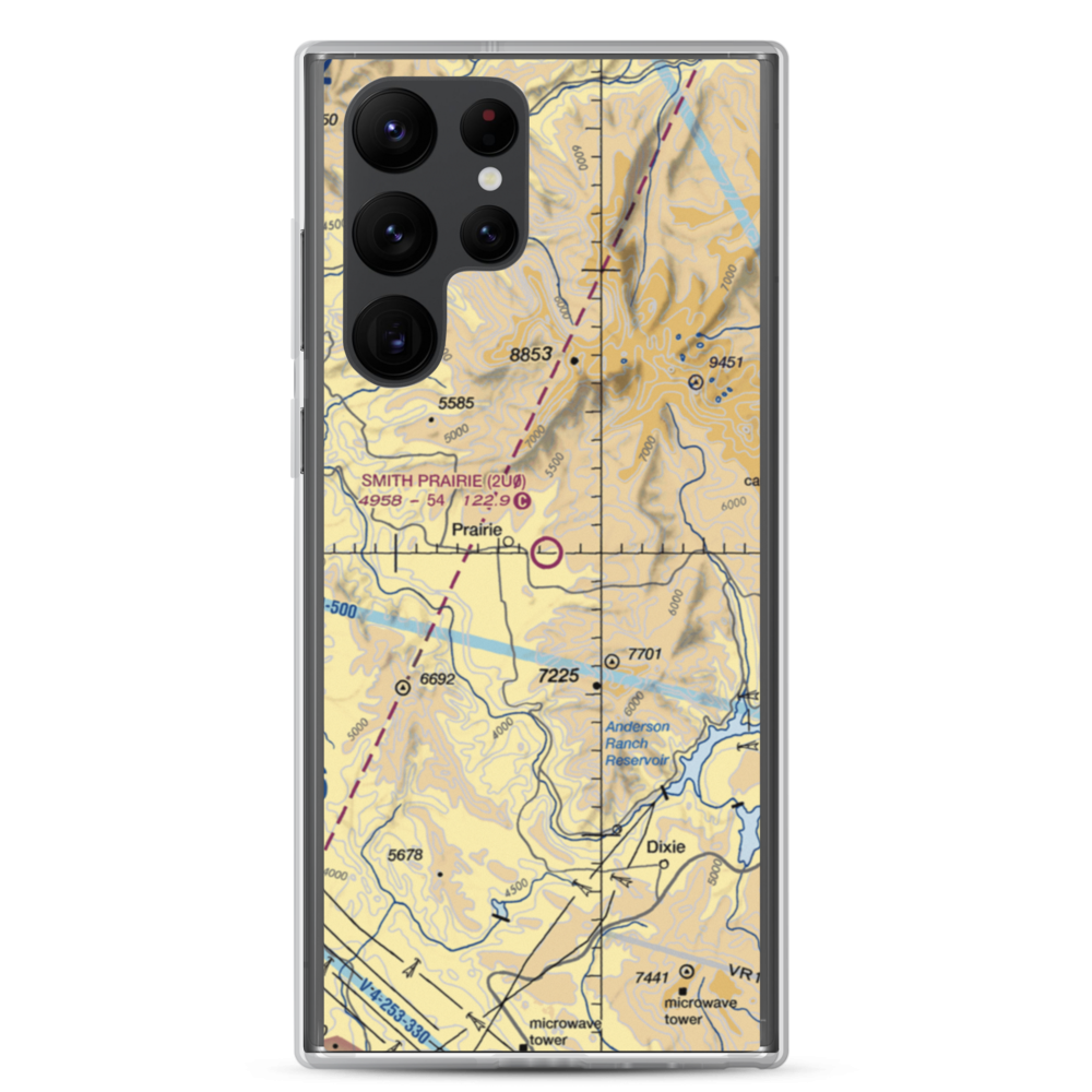 Smith Prairie Airport (2U0) VFR Sectional Samsung Case Samsung Galaxy S22 Ultra model shown
