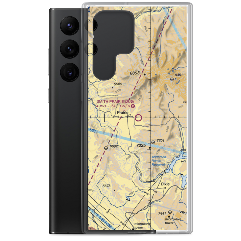 Smith Prairie Airport (2U0) VFR Sectional Samsung Case Samsung Galaxy S22 Ultra model shown