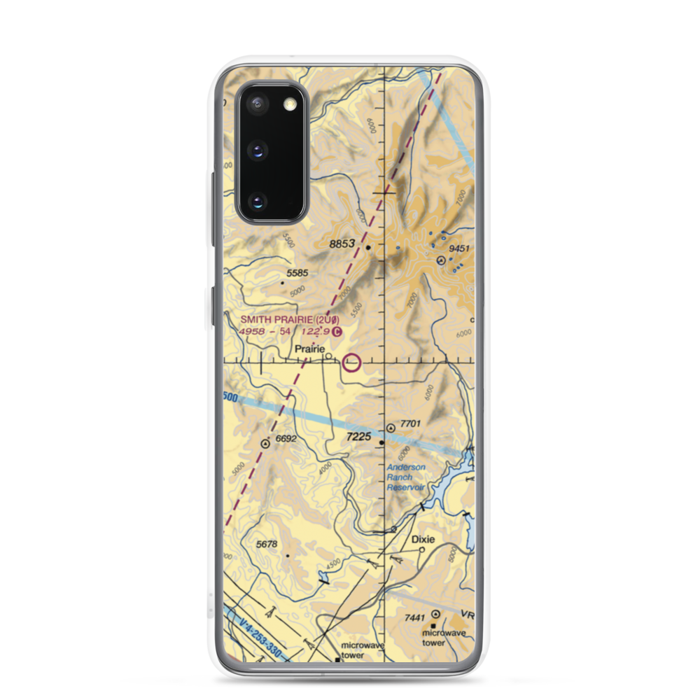 Smith Prairie Airport (2U0) VFR Sectional Samsung Case Samsung Galaxy S20 model shown