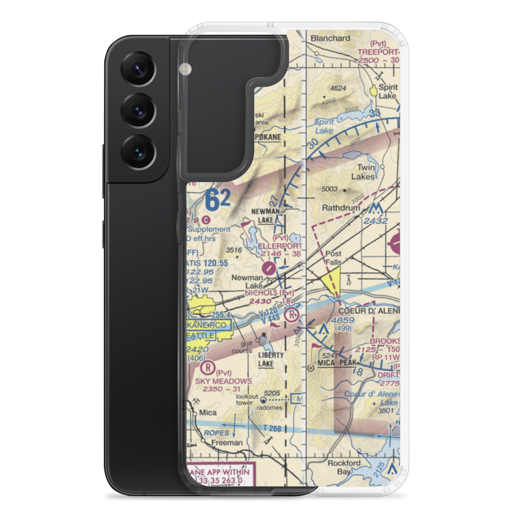 Smith Ranch Airport (ID21) VFR Sectional Samsung Case Samsung Galaxy S22 Plus model shown